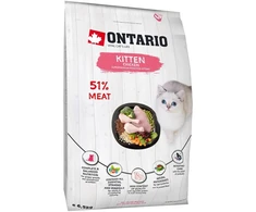 Sausā barība kaķēniem - Ontario Cat Kitten vištiena, 6.5kg