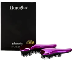 "Dtangler" stebuklingų violetinių plaukų šepečių dovanų rinkinys