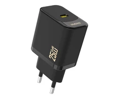 Dudao A27 25W GaN USB-C laidinis įkroviklis – juodos spalvos