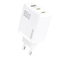 Dudao A29C 65W GaN laidinis įkroviklis + USB-C kabelis – baltos spalvos