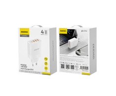 Dudao A5HEU network įkroviklis 3x USB-A 1x USB-C PD20W – baltos spalvos