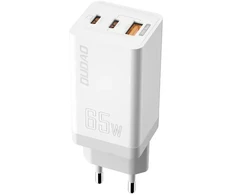 GaN 65W įkroviklis Dudao A7xsEU 2x USB-C + USB (balta)