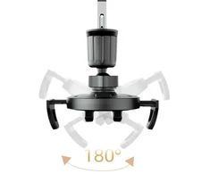 Dudao F2+ smartphone holder for the air vent with clamp - juodas