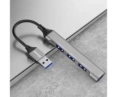 USB šakotuvas Dudao (A16B) USB to (1xUSB 3.0; 3xUSB 2.0) juodas