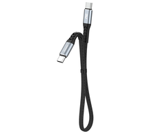 USB-C į USB-C Dudao 100 W PD 0.23 m laidas (juodas)