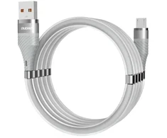 "Dudao" magnetinis magnetinis USB - micro USB kabelis 5 A 1 m šviesiai pilkos spalvos (L1xsM šviesiai pilka)