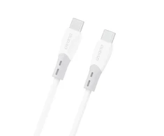 Dudao L25SC duomenų perdavimo ir įkrovimo kabelis | USB-C į USB-C | 60 W | 2 m | baltas