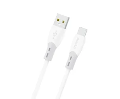 Dudao L25ST duomenų perdavimo ir įkrovimo kabelis | USB-A į USB-C | 100W | 1 m | baltas