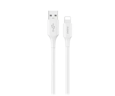 Dudao L2sL USB-A - Lightning 6A kabelis 1.2m - Baltas
