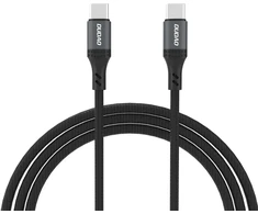 Dudao L3CC duomenų perdavimo ir įkrovimo kabelis | USB-C į USB-C | 60 W | 1,2 m | juodas