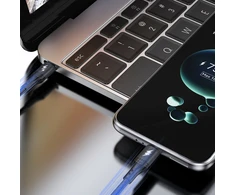 Dudao L3CC USB-C – USB-C 60W 2m pintas kabelis – juodos spalvos