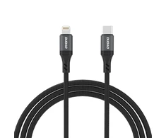 Dudao L3CL USB-C – Lightning 30W 2m pintas kabelis juodos spalvos