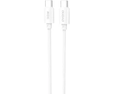 Dudao L4C duomenų perdavimo ir įkrovimo kabelis | USB-C į USB-C | 30 W | 1,2 m | baltas