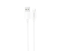 USB kabelis Dudao (L4SL) lightning (2A) baltas (1m)