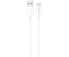 Dudao L4ST duomenų perdavimo ir įkrovimo kabelis | USB-A į USB-C | 10W | 1m | baltas
