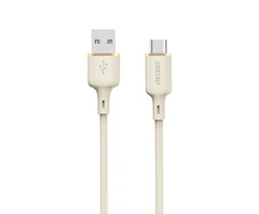 Dudao L7SC USB-A – USB-C kabelis 5A 1m – beige