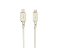 Dudao L7SCL USB-C – Lightning 30W 2m kabelis – beige
