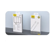 Dudao L9C 65W USB-C – USB-C kabelis 1m – baltos spalvos