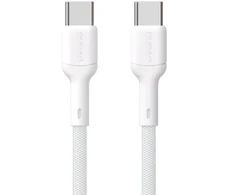 Dudao L9C duomenų perdavimo ir įkrovimo kabelis | USB-C į USB-C | 65 W | 1 m | baltas