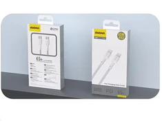 Dudao L9C duomenų perdavimo ir įkrovimo kabelis | USB-C į USB-C | 65 W | 1 m | baltas