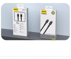 Dudao L9C duomenų perdavimo ir įkrovimo kabelis | USB-C į USB-C | 65W | 1 m | juodas