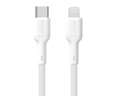 Dudao L9X 30W USB-C – Lightning kabelis 1m – baltos spalvos