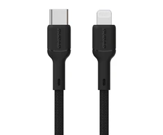 Dudao L9X 30W USB-C – Lightning kabelis 1m – juodos spalvos