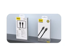 Dudao L9X 30W USB-C - Lightning kabelis 2m - juodos spalvos