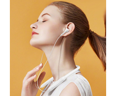 Dudao Magnetic Suction į ausis įkišamos belaidės Bluetooth ausinės baltos spalvos (U5B)