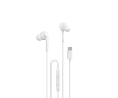 Dudao X3C+ su laidu USB-C In-Ear ausinės 1.2m – baltos spalvos