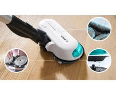 Bosch BCS71HYG1 Įkraunamas 2 viename vakuumas dulkių siurblys ir šluostė, Unlimited 7 ProHygienic Aqua, Baltas