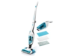 ETA | Dulkių siurblys | ETA645390000 Moneto II Aqua Plus | Belaidis veikimas | Rankena 3in1 | Skalbimo funkcija | N/A W | 21,6 V | Veikimo laikas (maks.) 50 min | Baltas/Mėlyna