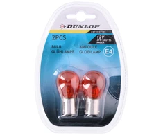 Automobilio lemputė DUNLOP 12V 21W E4, Gintarinė