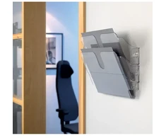 Durable Prospektu turētājs FLEXIPLUS horizontāls, 2 caurspīdīgi nodalījumi