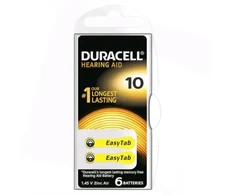 Duracell klausos aparatai 10 (A10) Lizdinėje pakuotėje 6 vnt.