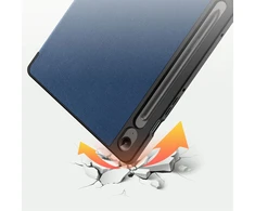Dėklas Dux Ducis Domo Samsung X610/X616 Tab S9 FE Plus tamsiai mėlynas