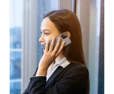 Dux Ducis Fino covered with nylon material Samsung Galaxy A22 4G dėklas telefonui pilkos spalvos