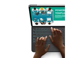 Dux Ducis Keyboard (MK Series) Dėklas with Bluetooth Keyboard skirtas iPad Pro 11″ 2024 – juodos spalvos