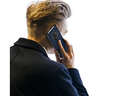 Dux Ducis Skin Pro Honor Magic5 atverčiamas Card Wallet su stoveliu dėklas telefonui mėlynos spalvos