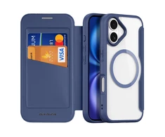 Dux Ducis Skin X Pro Apple iPhone 17 Air dėklas su MagSafe and Wallet – mėlynos spalvos