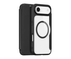 Dux Ducis Skin X Pro Apple iPhone 17 Air dėklas su Wallet, MagSafe Compatible – juodos spalvos