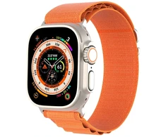 Sport apyrankė buckle for Apple Watch Ultra / 9 / 8 / 7 / 6 / SE / 5 / 4 / 3 / 2 / 1 (42, 44, 45, 49 mm) Dux Ducis Apyrankė GS Version - oranžinės spalvos