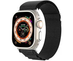 Sport Buckle apyrankė Apple Watch Ultra / 9 / 8 / 7 / 6 / SE / 5 / 4 / 3 / 2 / 1 (42, 44, 45, 49 mm) Dux Ducis Strap GS Version - juodos spalvos
