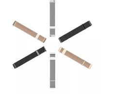 DUX DUCIS strap MILANESE stainless steel magnetic 20 mm sidabrinis