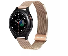 DUX DUCIS strap MILANESE stainless steel magnetic 20 mm auksinis
