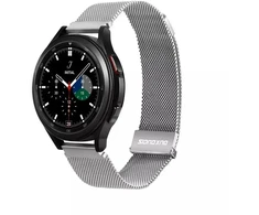 DUX DUCIS strap MILANESE stainless steel magnetic 20 mm sidabrinis