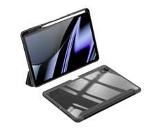 Dux Ducis Toby Armored Flip Smart Oppo Pad with Stylus Holder dėklas planšetiniam kompiuteriui juodos spalvos