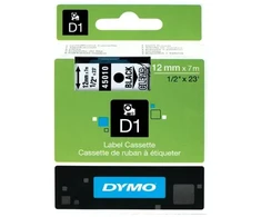 Dymo Rašymo juosta 45010 skaidri juoda (S0720500)