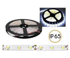 „Ecolight PS“ LED juostelė ECO* neperšlampama diodų girlianda, balta šalta šviesa, 300 diodų SMD2835, 5m, baltas pagrindas