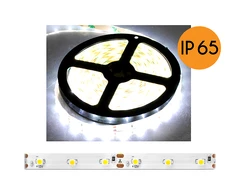 Taśma LED Ecolight PS Sznur diodowy ECO* neperšlampamas, światło naturalne balta (4000K), 300 diod, 5m, balta podłoże, SMD2835, IP65.